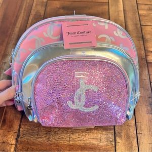 NWT Juicy Couture 3pc Cosmetic Travel set